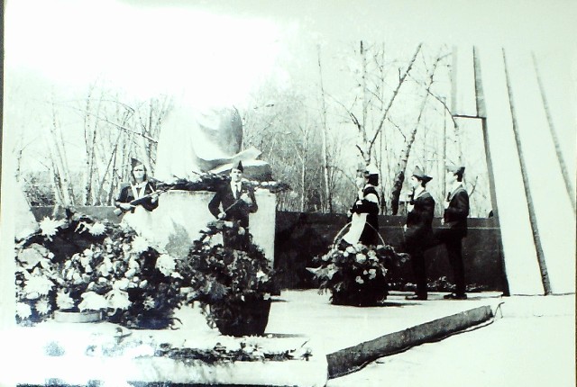 Смена Почетного караула. Парк Победы. 1985 год